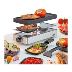 SpringRaclette für 2 26x11x13 cm Classic silber