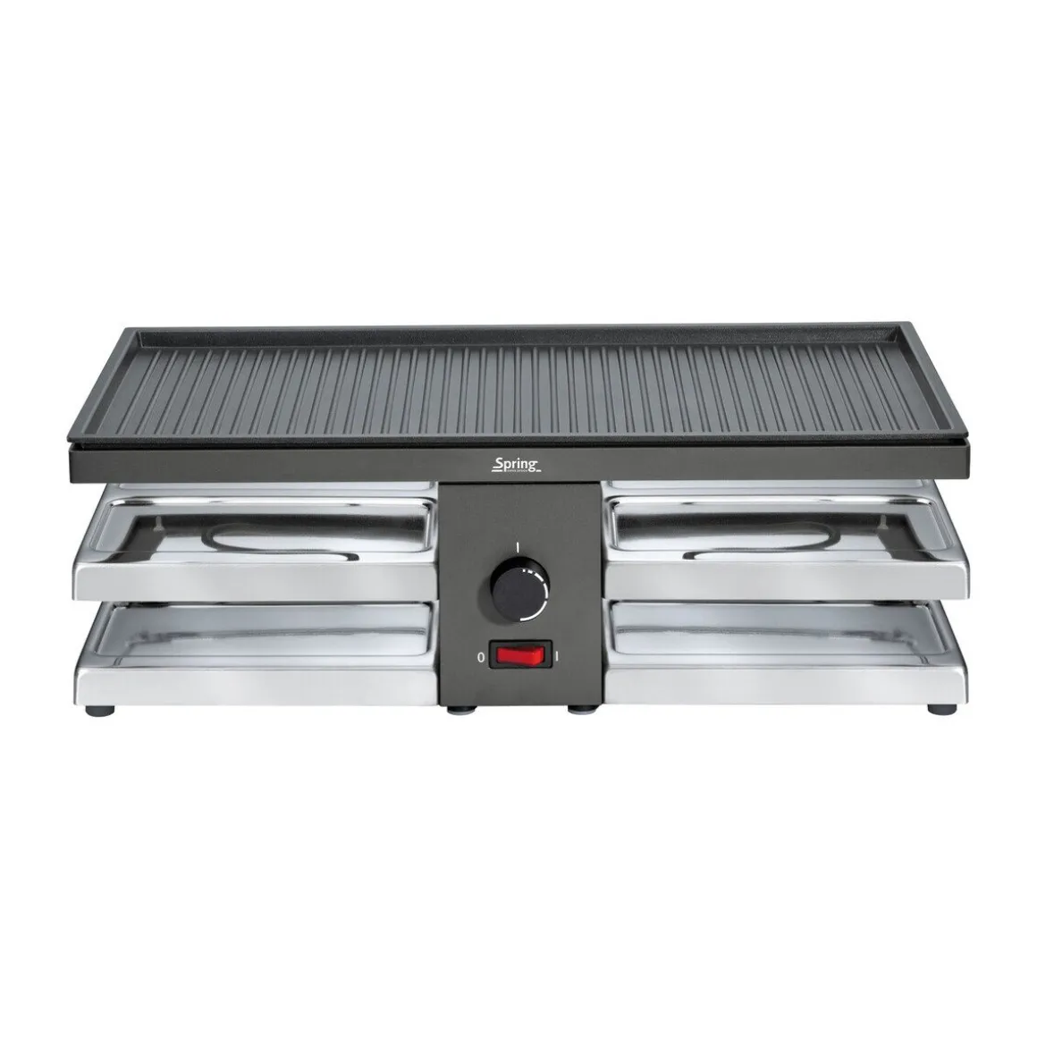 SpringRaclette für 8 47x24x16 cm Fun schwarz