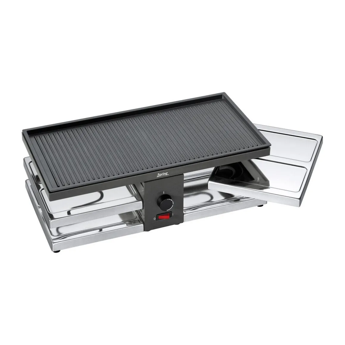 SpringRaclette für 8 47x24x16 cm Fun schwarz