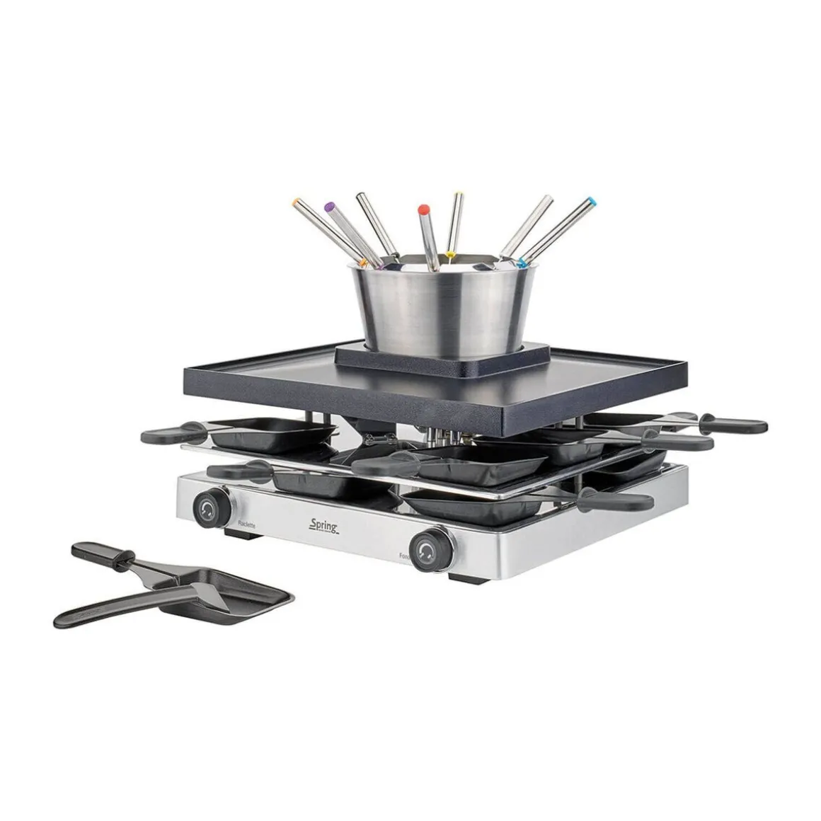 SpringRaclette/Fondue für 8 31x34x17 cm Classic edelstahl