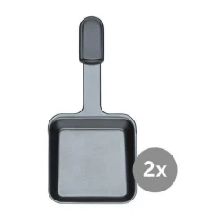 SpringRaclette-Pfännchen zu Raclette Pizza für 6 2er-Set anthrazit