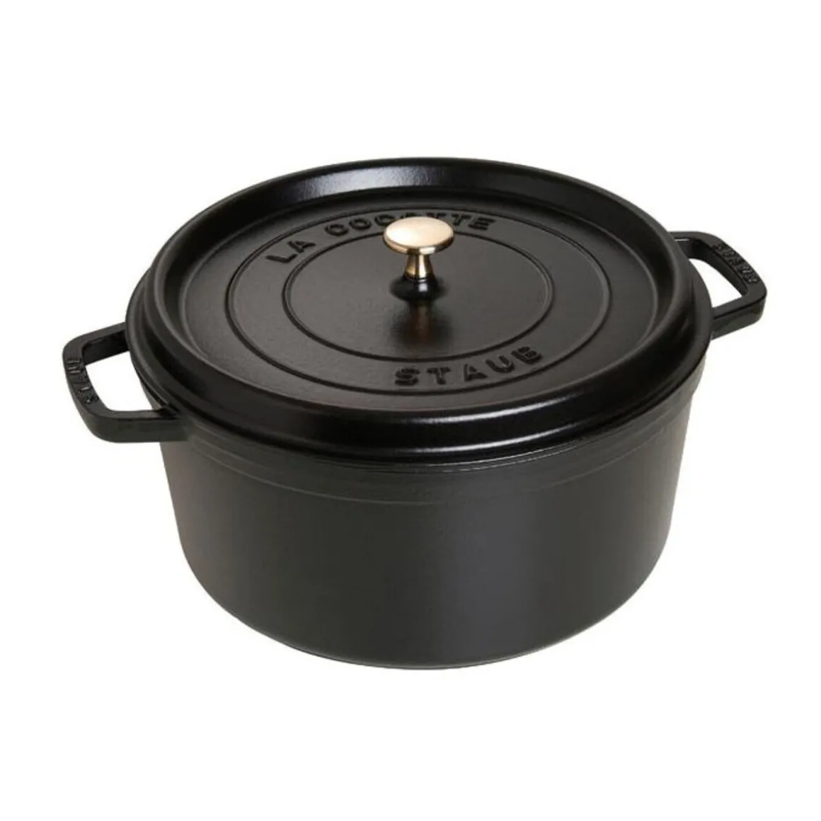 StaubCocotte 30 cm schwarz