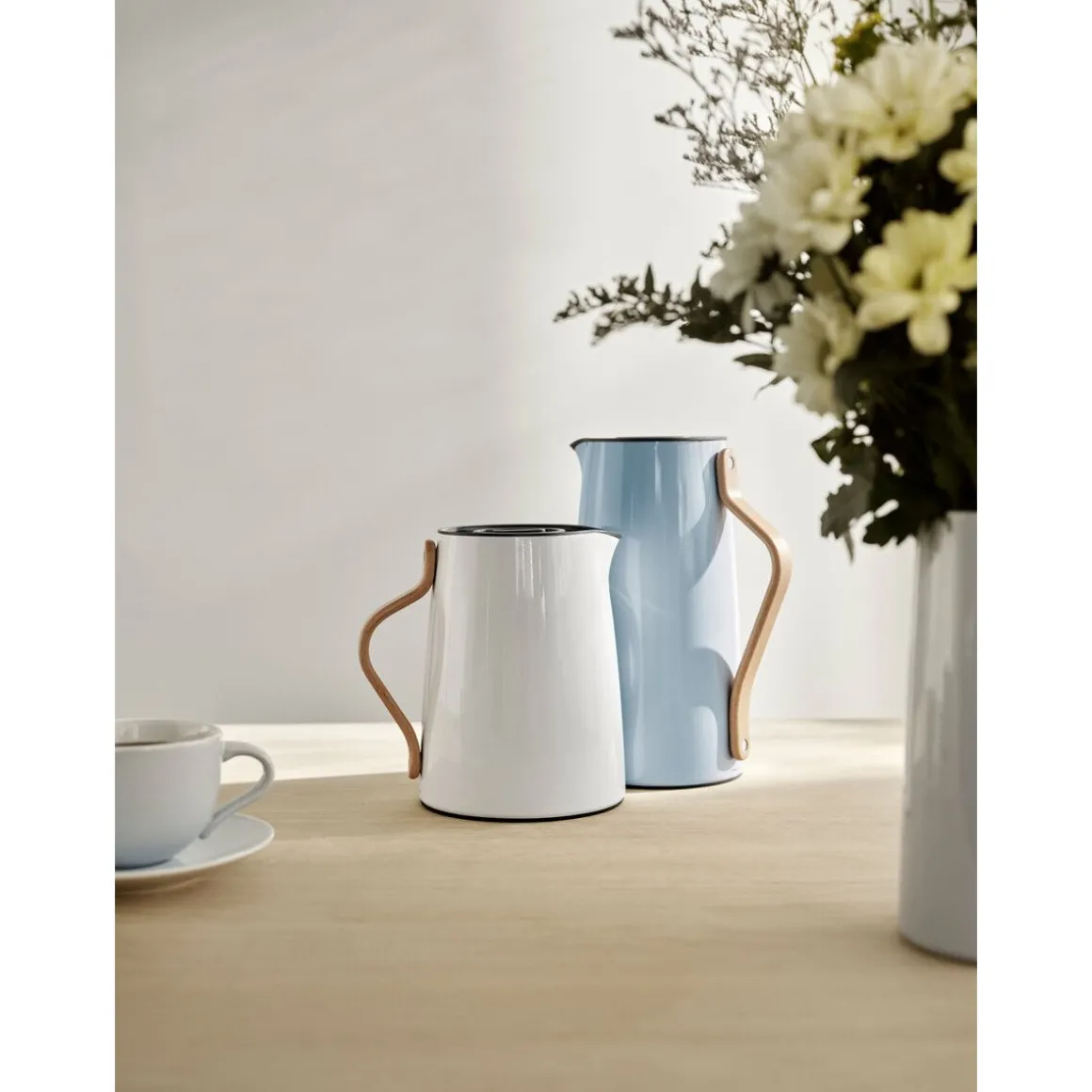 SteltonIsolierkanne 1,2 l Emma Kaffee blau