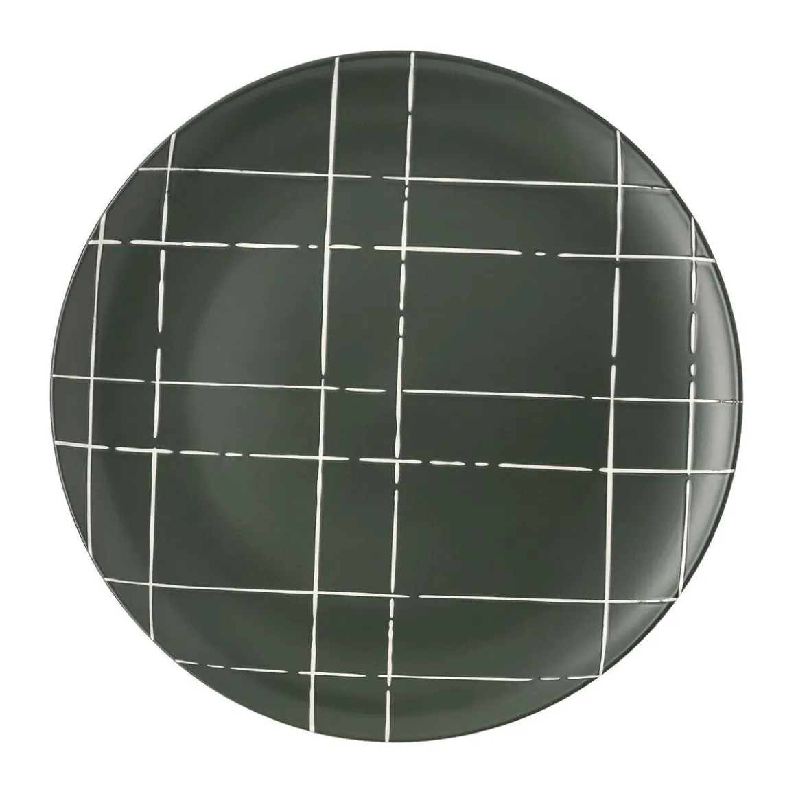 ThomasTeller flach 27 cm Fun Karo dark