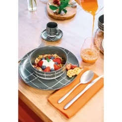 ThomasTeller flach 27 cm Fun Karo dark