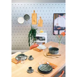 ThomasTeller flach 27 cm Fun Karo dark