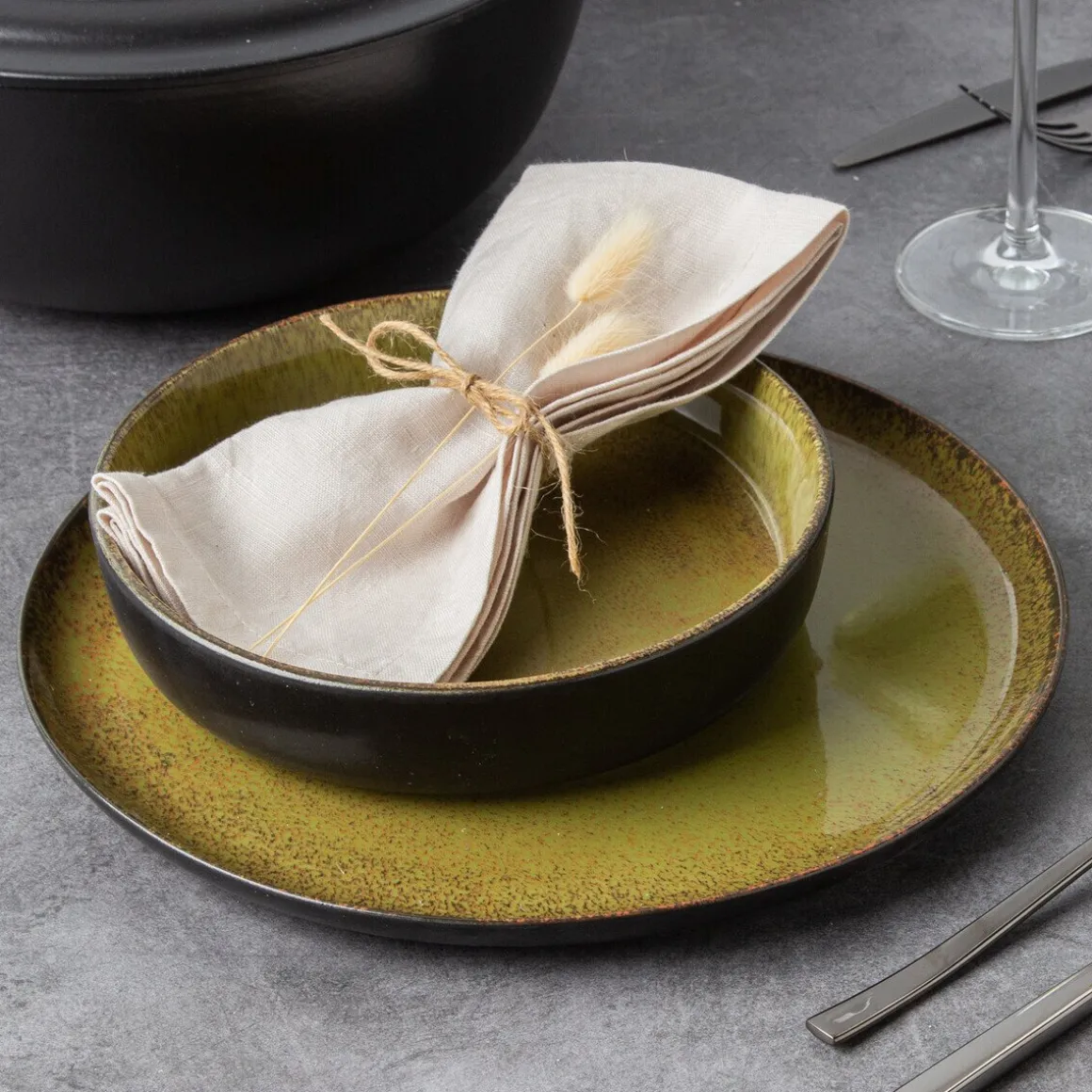 TischweltBowl 14 cm Marrakesch Olive