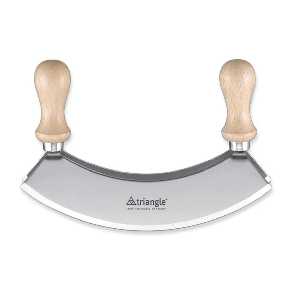TriangleWiegemesser zweischneidig 17,5 cm Holz farblos