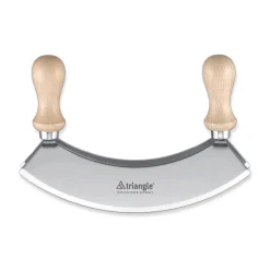 TriangleWiegemesser zweischneidig 17,5 cm Holz farblos