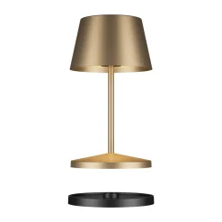 Villeroy & BochAkku-Tischleuchte 20 cm 2,2 W Seoul RC gold gebürstet