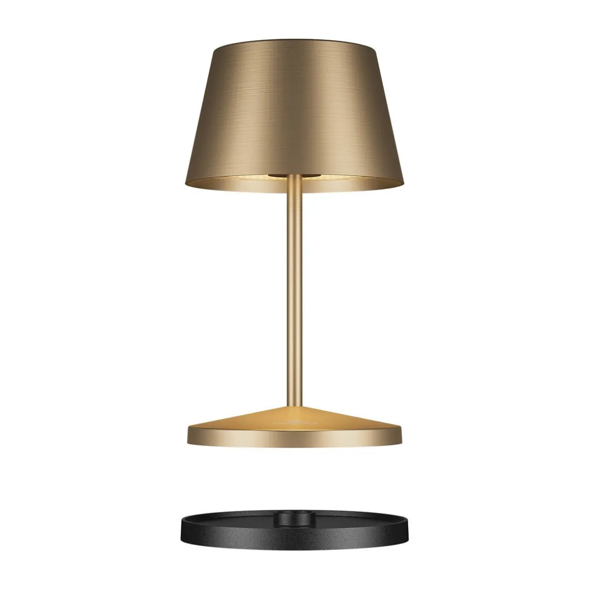 Villeroy & BochAkku-Tischleuchte 20 cm 2,2 W Seoul RC gold gebürstet