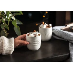 Villeroy & BochBecher-Set 2-tlg. Manufacture Collier blanc