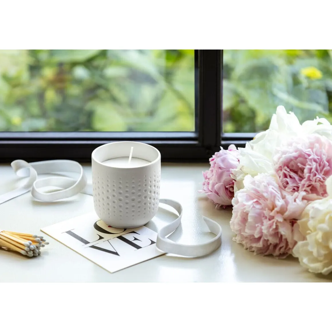 Villeroy & BochDuftkerze Perle Sparkle 9 cm Manufacture Collier blanc
