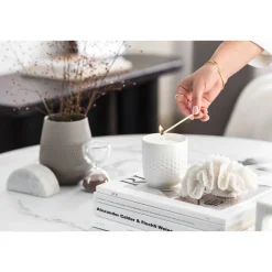 Villeroy & BochDuftkerze Perle Sparkle 9 cm Manufacture Collier blanc