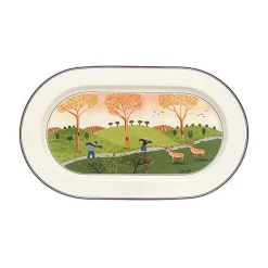 Villeroy & BochPlatte oval 34cm Design Naif