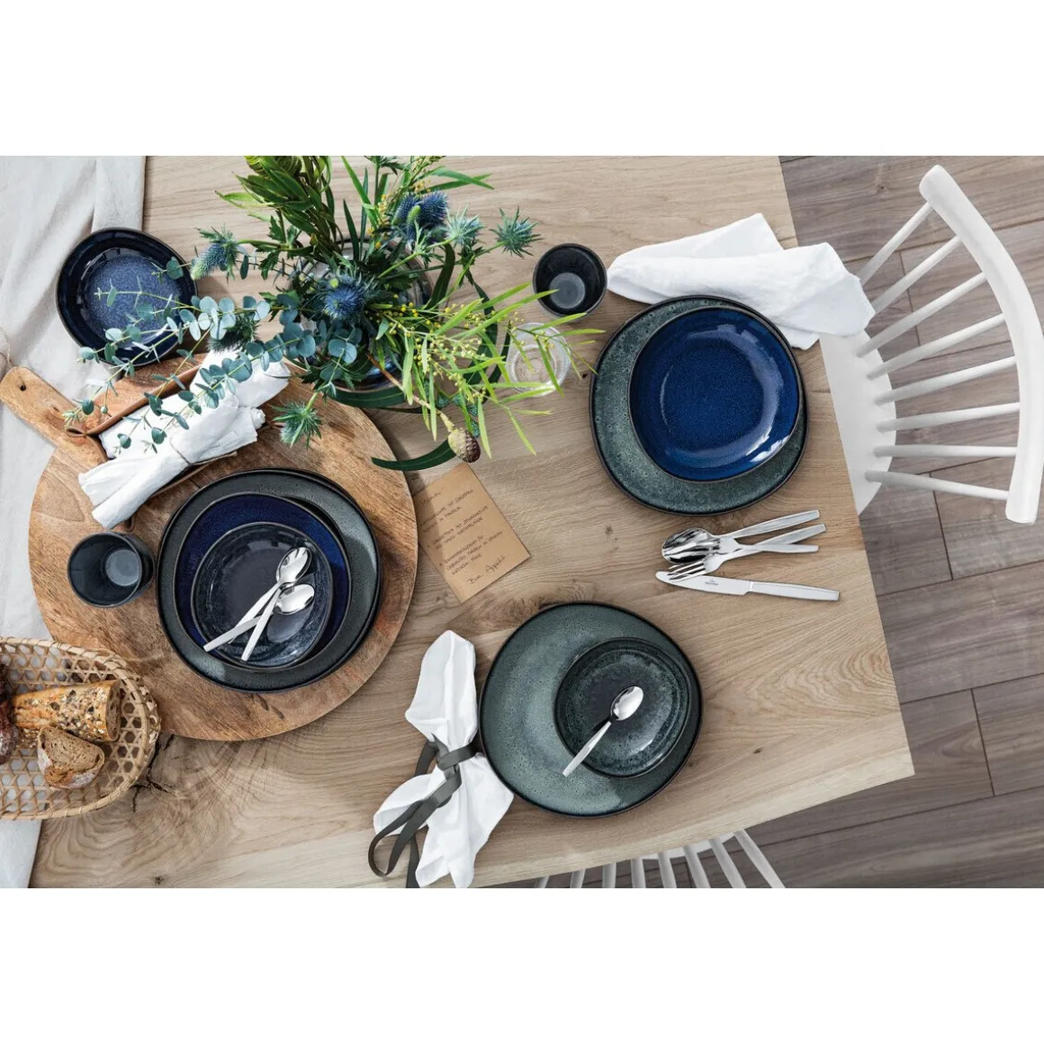 Villeroy & BochSchale flach 28x27 cm Lave bleu