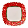 Villeroy & BochSpeiseteller 28x28cm eckig rot Toy's Delight