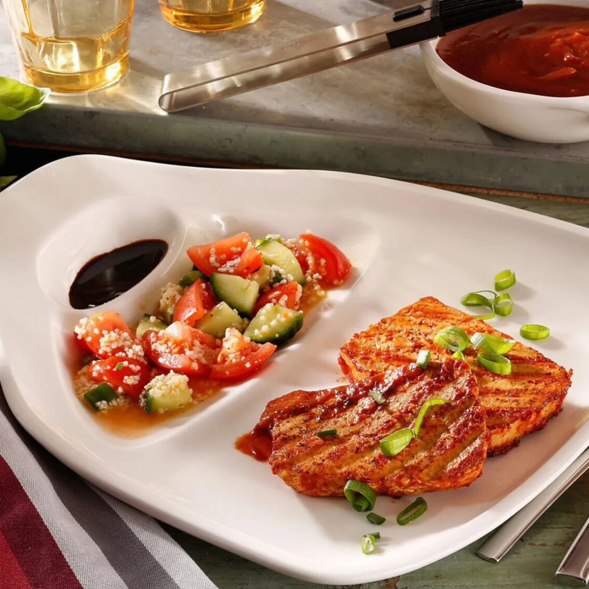 Villeroy & BochSteakteller L Set 2 St. BBQ Passion 30x29cm