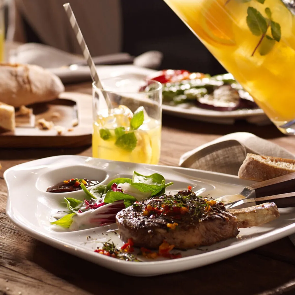 Villeroy & BochSteakteller L Set 2 St. BBQ Passion 30x29cm