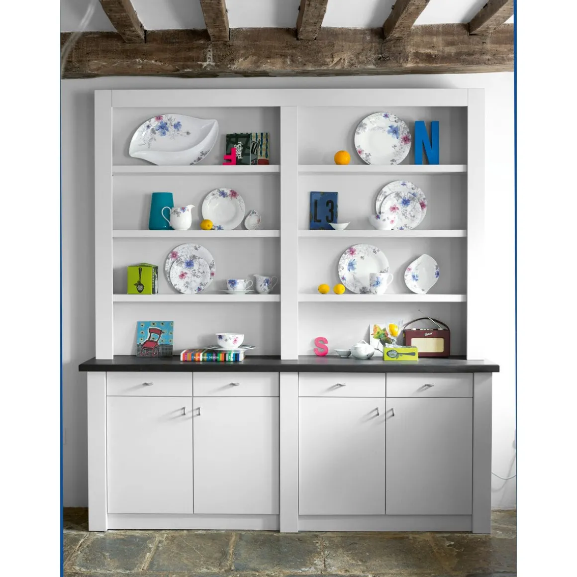 Villeroy & BochSuppenteller 23cm Mariefleur Gris Basic