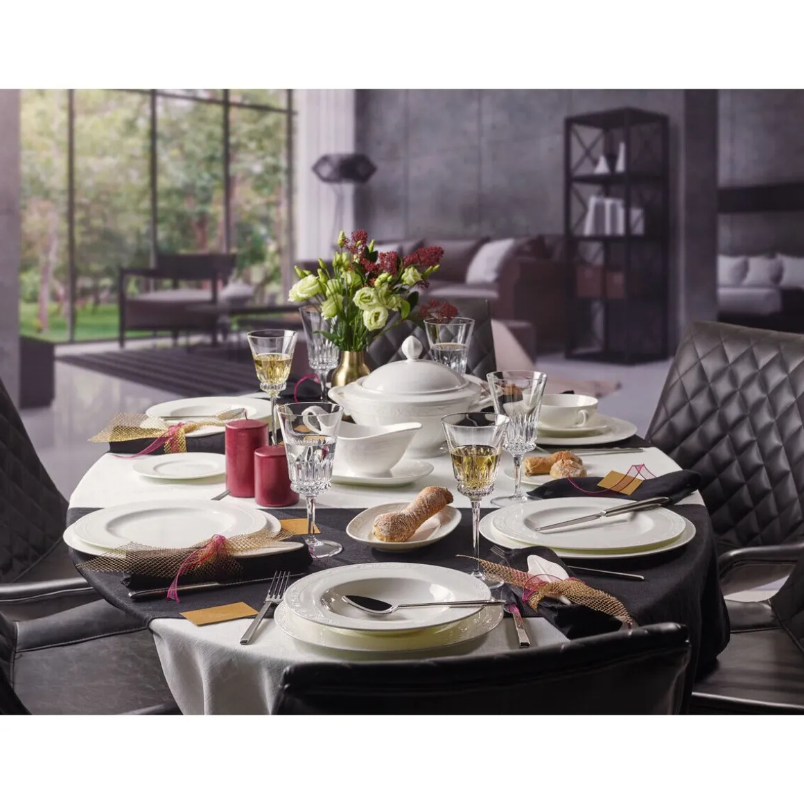 Villeroy & BochSuppenteller 24cm White Pearl