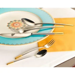 Villeroy & BochTafelbesteck-Set 30-tlg. Ella teilvergoldet