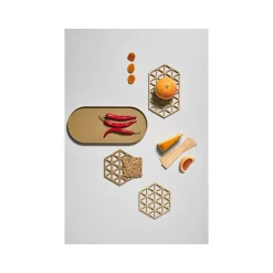 Zone DenmarkUntersetzer 16x14 cm Triangles Warm Sand