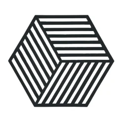 Zone DenmarkUntersetzer 16x14 cm Hexagon Schwarz