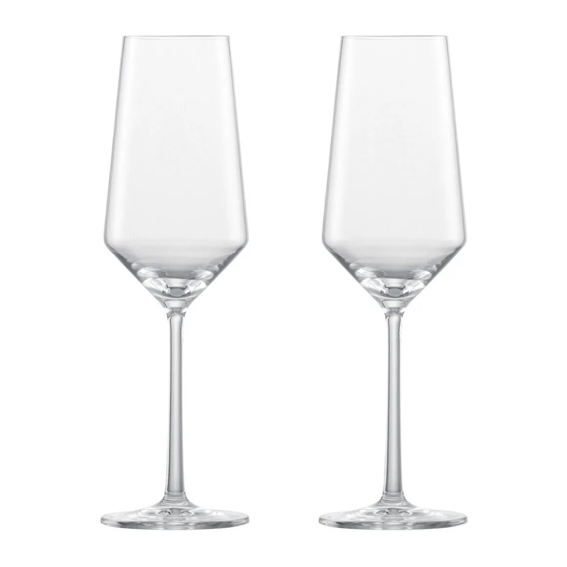 Zwiesel GlasChampagnerglas 2er-Set Pure mit Moussierpunkt
