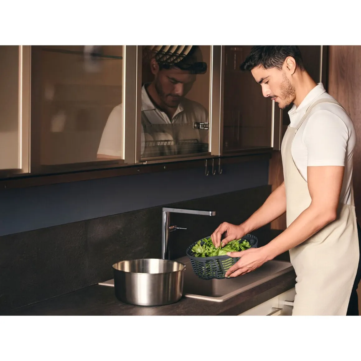 ZylissSalatschleuder 27 cm EasySpin edelstahl