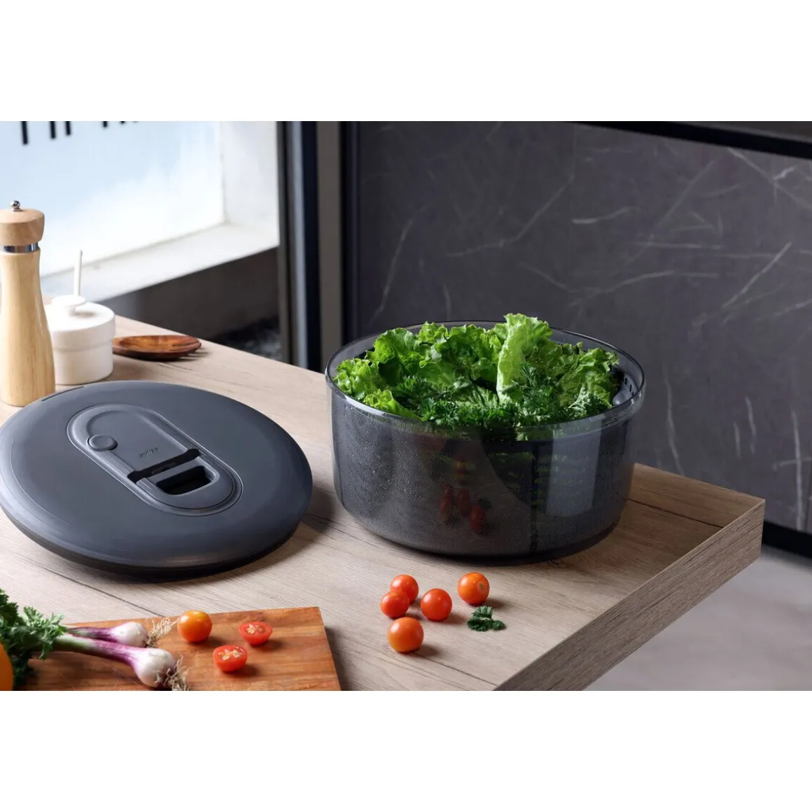 ZylissSalatschleuder 27 cm EasySpin schwarz